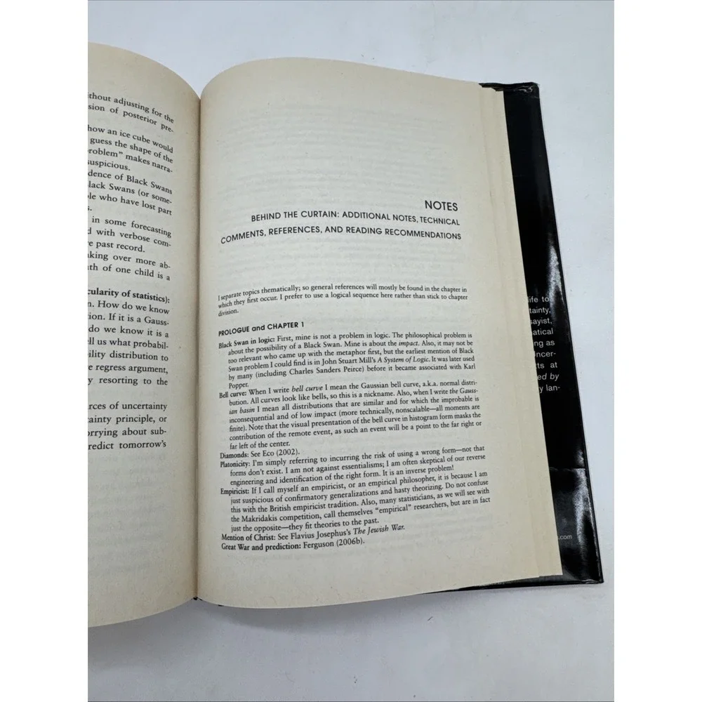 Nassim Nicholas Taleb's The Black Swan Hardcover Book Philosophy Science Finance